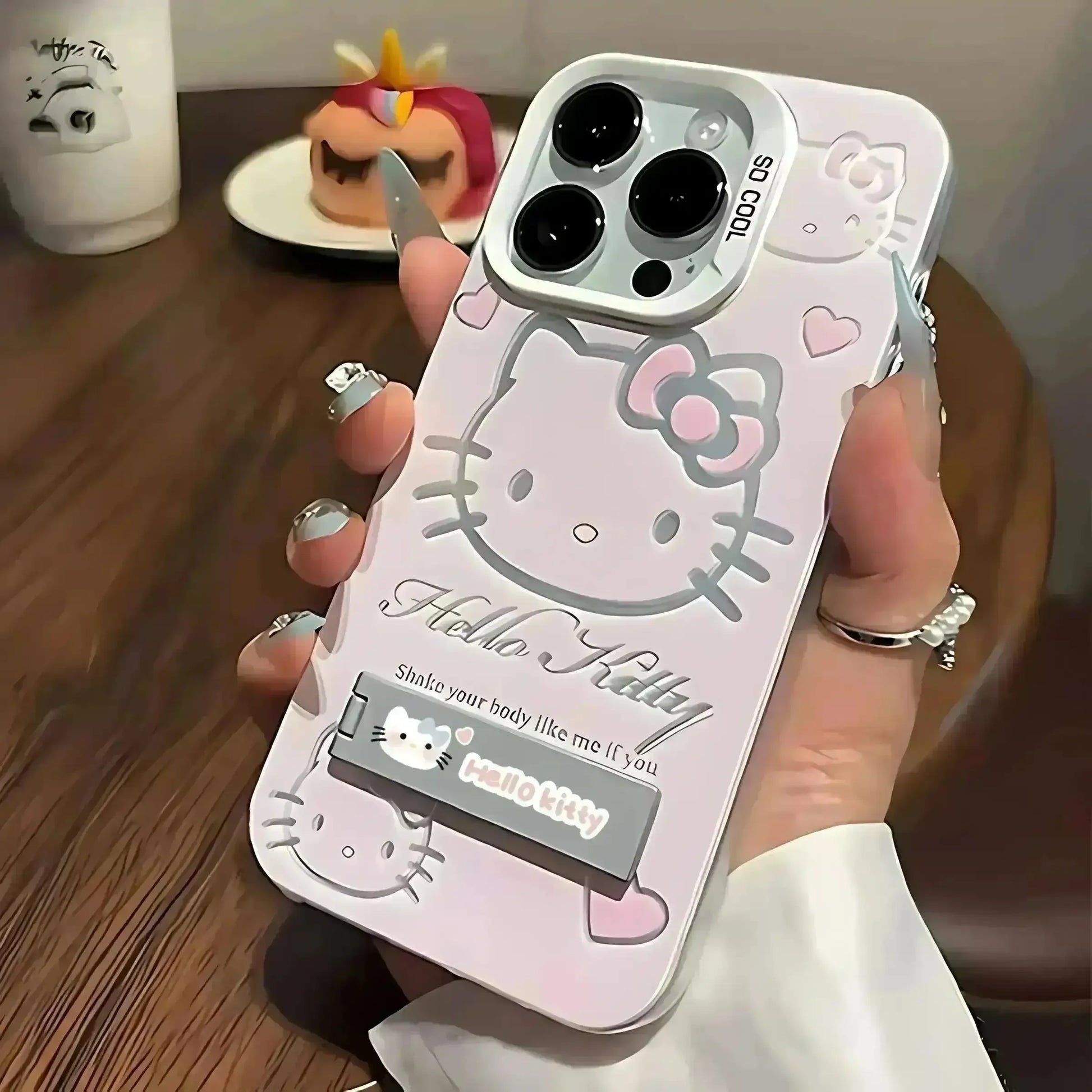 Hello Kitty Charm Bracket Case (For iPhones) - Bear Hugs