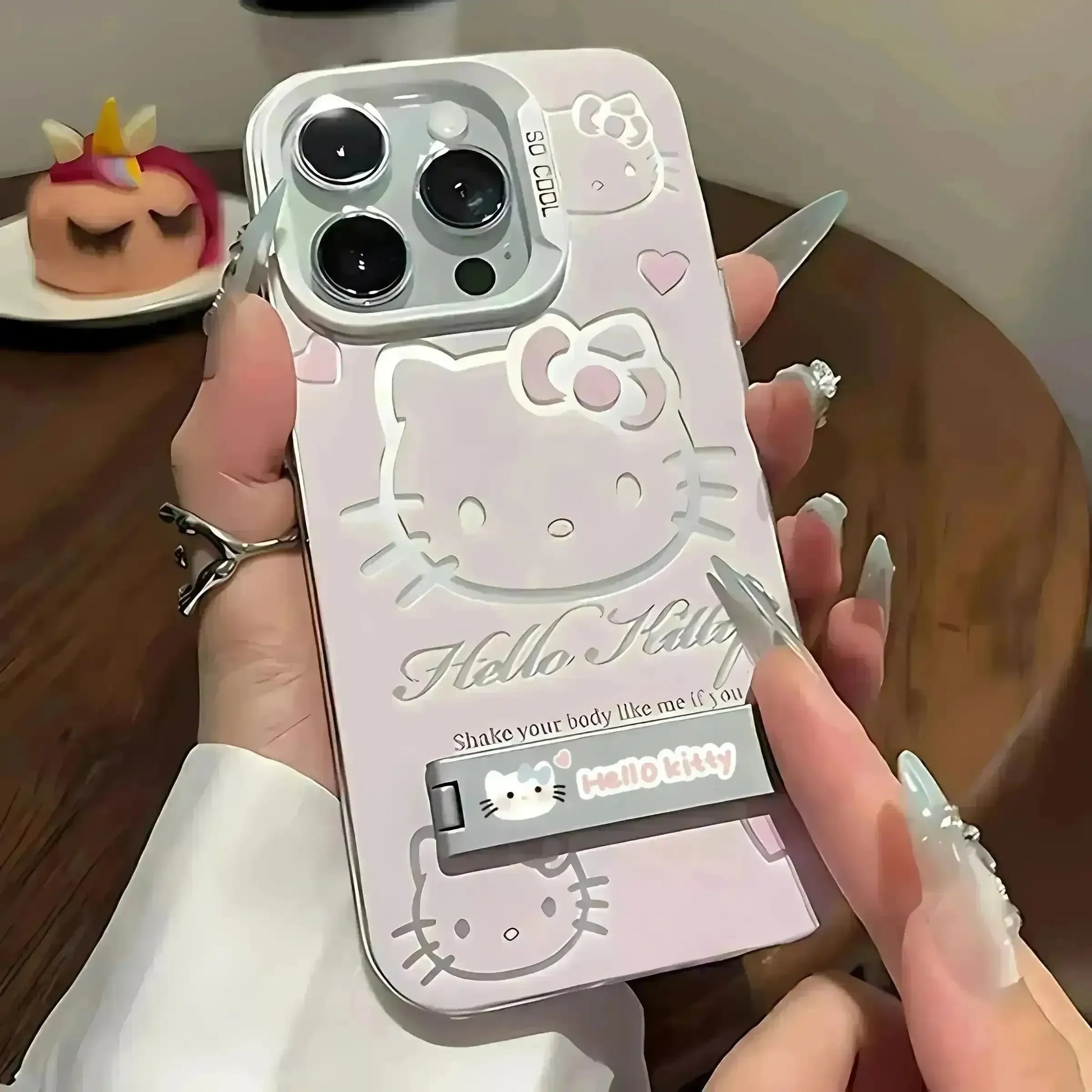 Hello Kitty Charm Bracket Case (For iPhones) - Bear Hugs