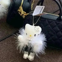 Hello Kitty Elegant Lady Plush Keychain - Bear Hugs