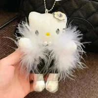 Hello Kitty Elegant Lady Plush Keychain - Bear Hugs