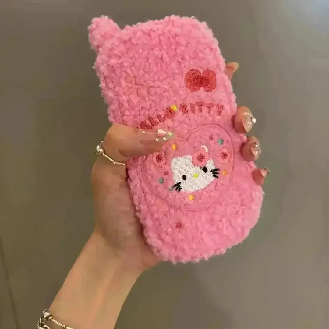 Hello Kitty Flip Plush Mirror Case (For iPhones) - Bear Hugs