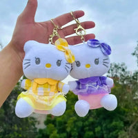 Hello Kitty Frock Plush Keychain - Bear Hugs