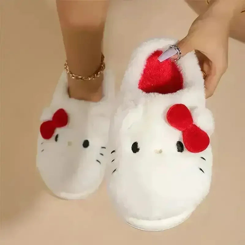 Hello Kitty Fur Plush Slippers - Bear Hugs