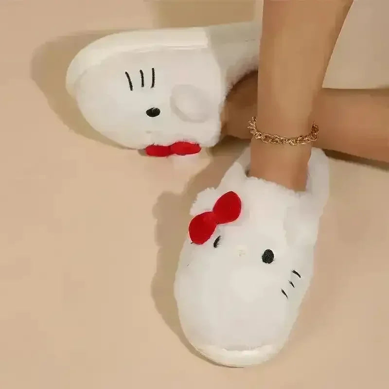 Hello Kitty Fur Plush Slippers - Bear Hugs