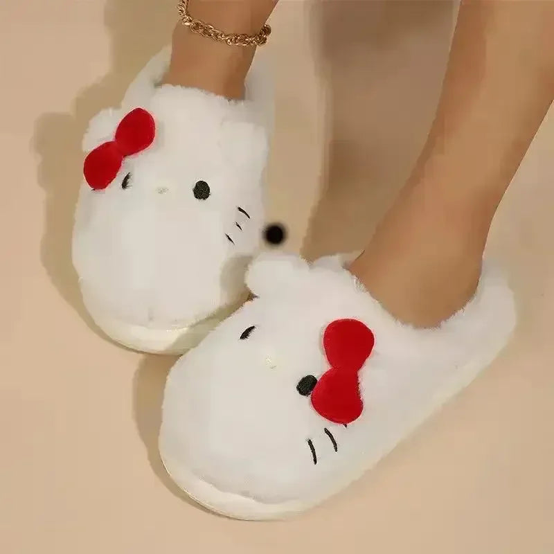 Hello Kitty Fur Plush Slippers - Bear Hugs