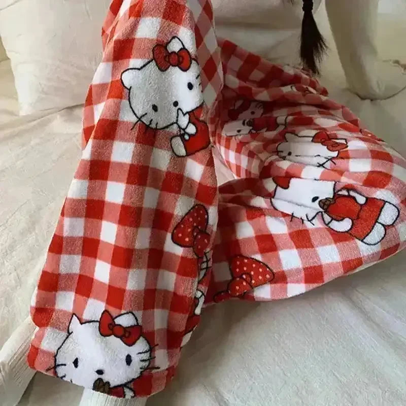 Hello Kitty Fuzzy Pajama Pants - Bear Hugs