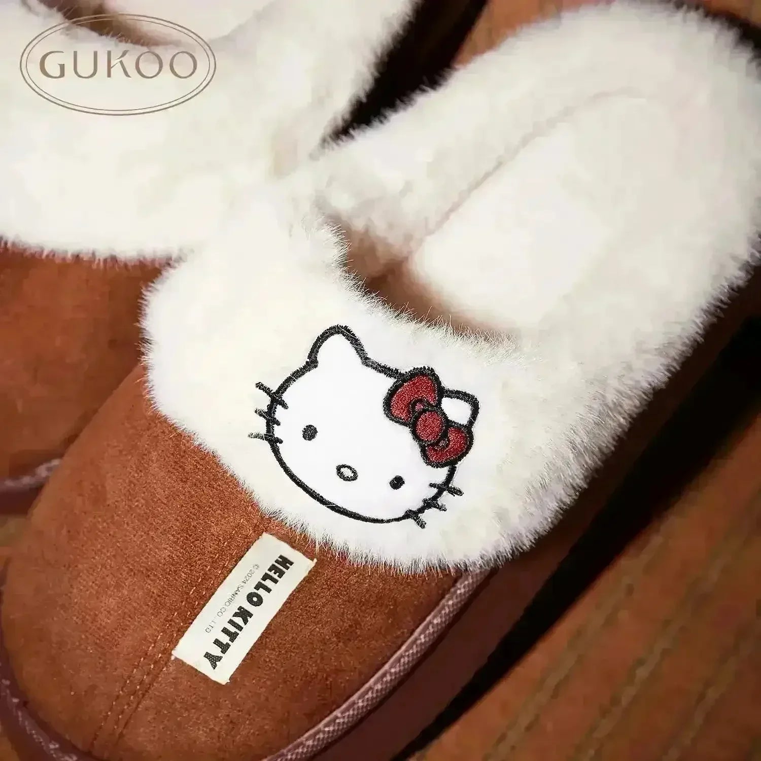 Hello Kitty Fuzzy Winter Slippers - Bear Hugs