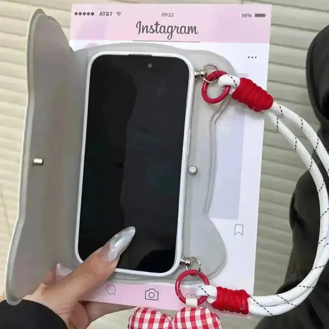 Hello Kitty Heart Flip Phone Case (For iPhones) - Bear Hugs