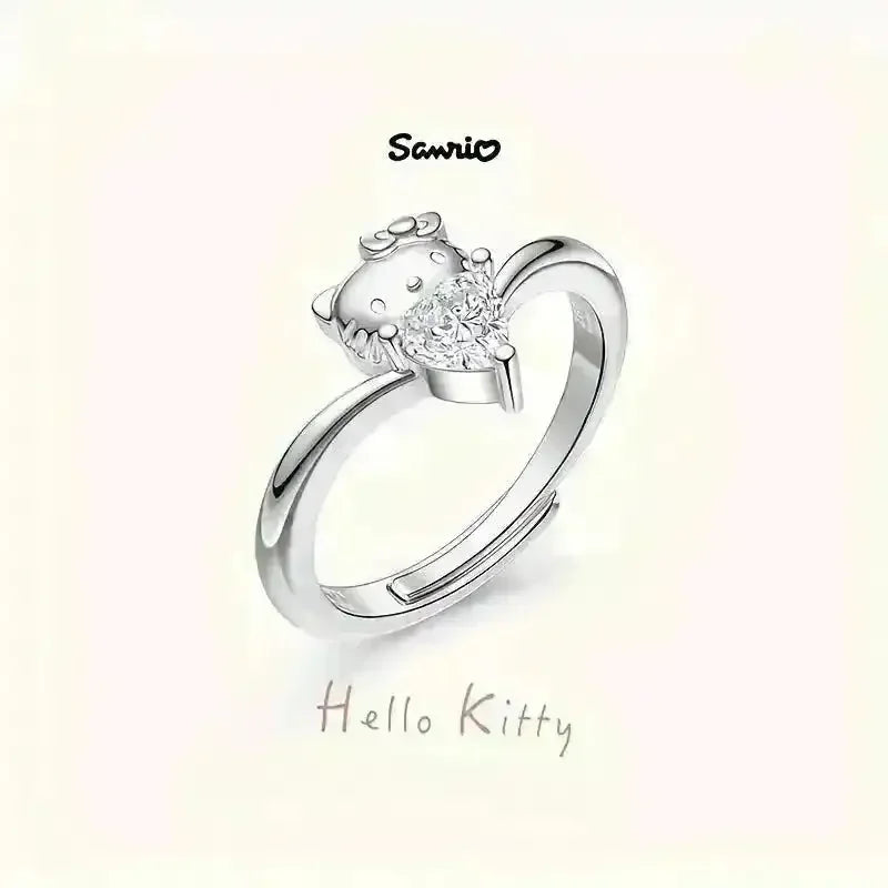 Hello Kitty Heart-Shaped Butterfly Ring - Bear Hugs