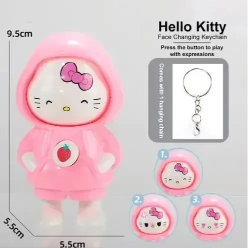 Hello Kitty Mood Swings Keychain - Bear Hugs