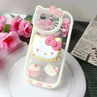 Hello Kitty Paw Print Tok Stand Phone Case (For iPhones) - Bear Hugs