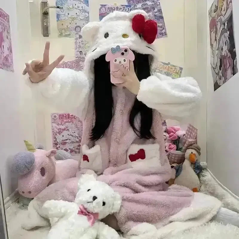 Hello Kitty Plush Onesie Pajama Suit - Bear Hugs