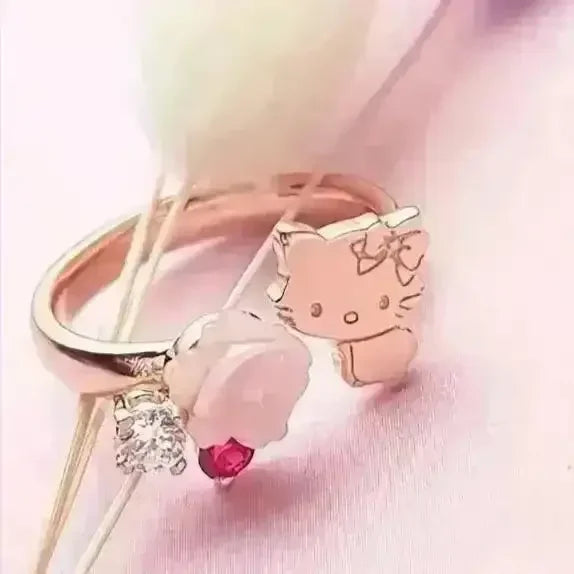 Hello Kitty Rose Ring - Bear Hugs