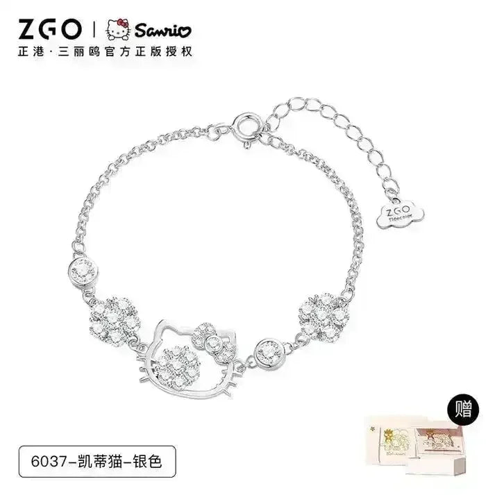 Hello Kitty Sterling Silver Cute Bracelet - Bear Hugs