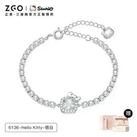 Hello Kitty Sterling Silver Cute Bracelet - Bear Hugs