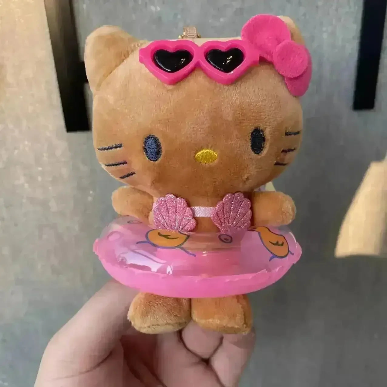 Hello Kitty Swimming Ring Plush Keychain - Bear Hugs