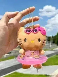 Hello Kitty Swimming Ring Plush Keychain - Bear Hugs