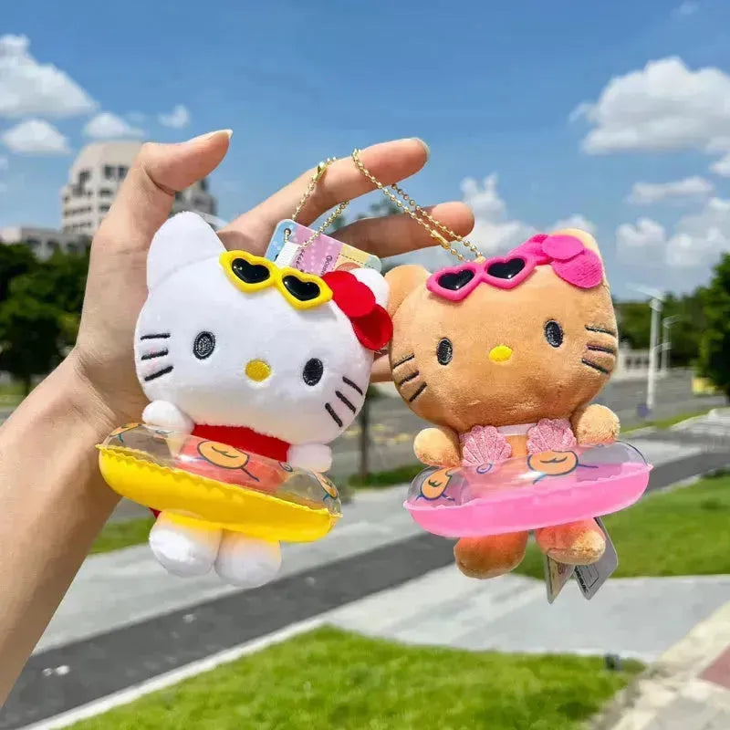 Hello Kitty Swimming Ring Plush Keychain - Bear Hugs