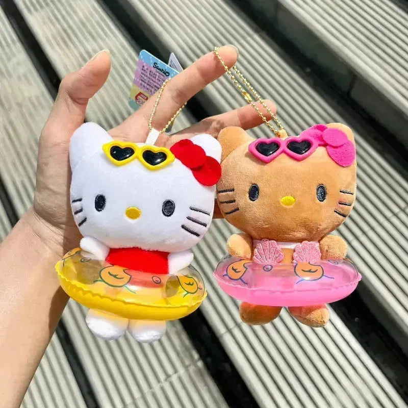 Hello Kitty Swimming Ring Plush Keychain - Bear Hugs