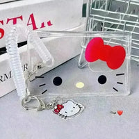 Hello Kitty Transparent Card Holder - Bear Hugs