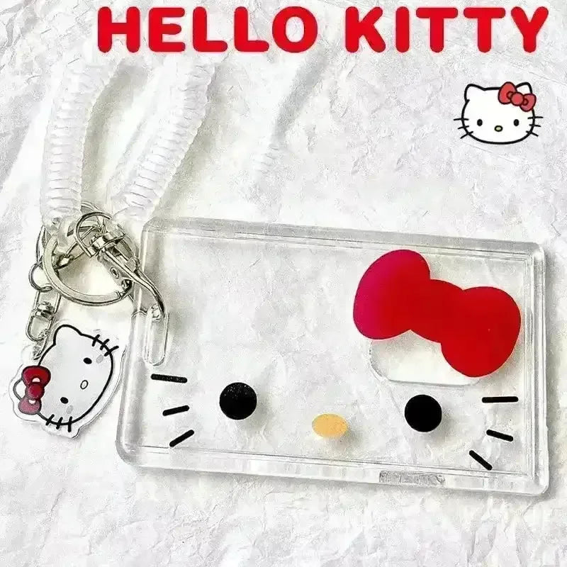 Hello Kitty Transparent Card Holder - Bear Hugs