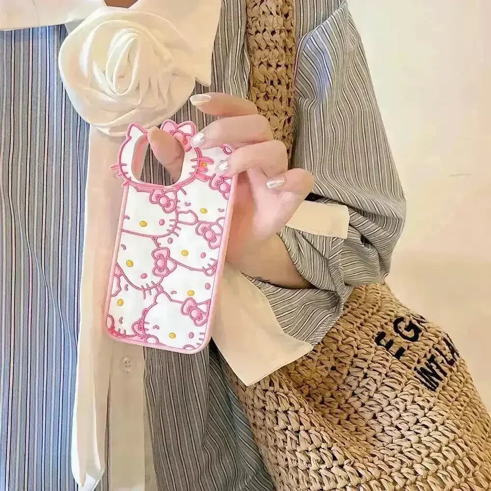 Hello Kitty White Pink Phone Case (For iPhones) - Bear Hugs