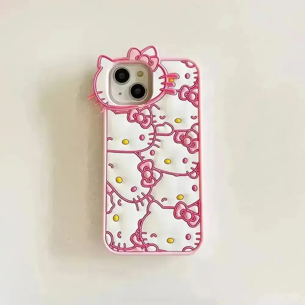 Hello Kitty White Pink Phone Case (For iPhones) - Bear Hugs