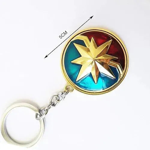 Heroic Spin Captain Marvel & Iron Man Rotating Keychain - Bear Hugs