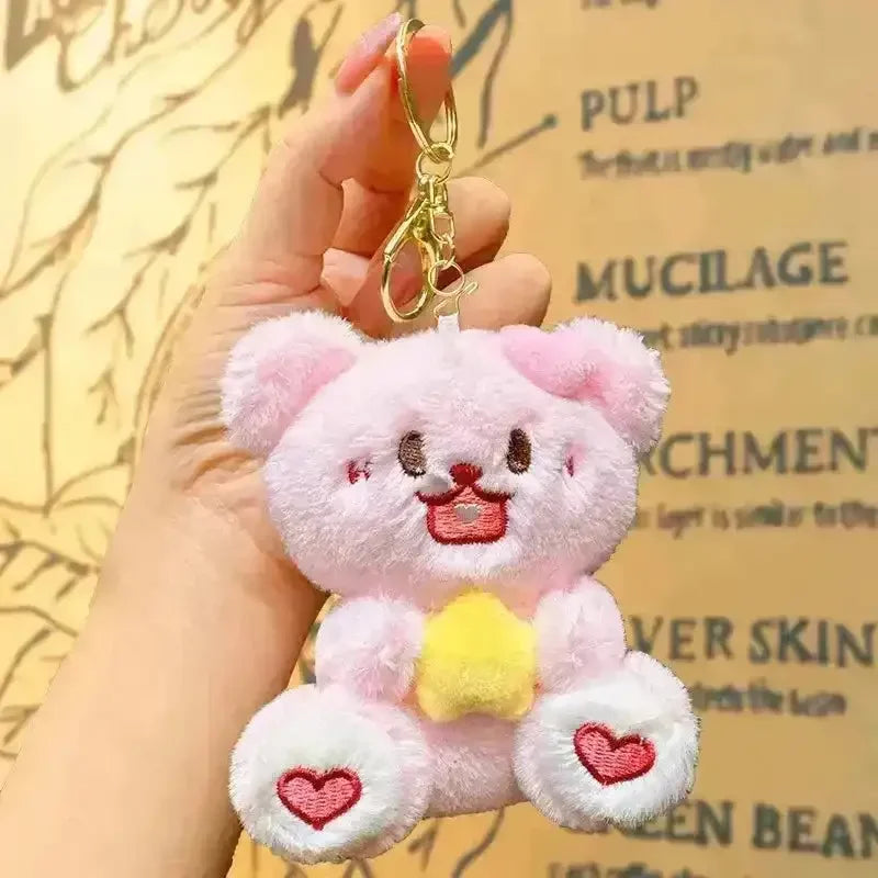 Hold My Star Bear Plush Keychain - Bear Hugs