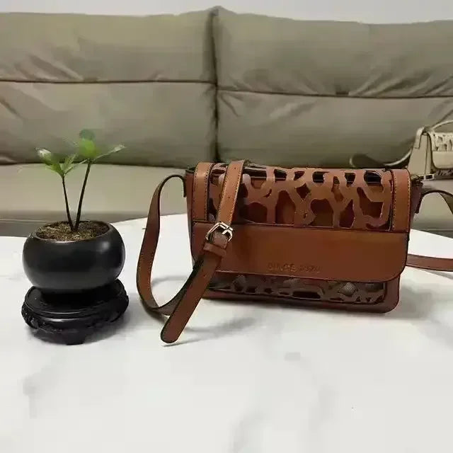 Hollowed-Out Tous Messenger Bag - Bear Hugs