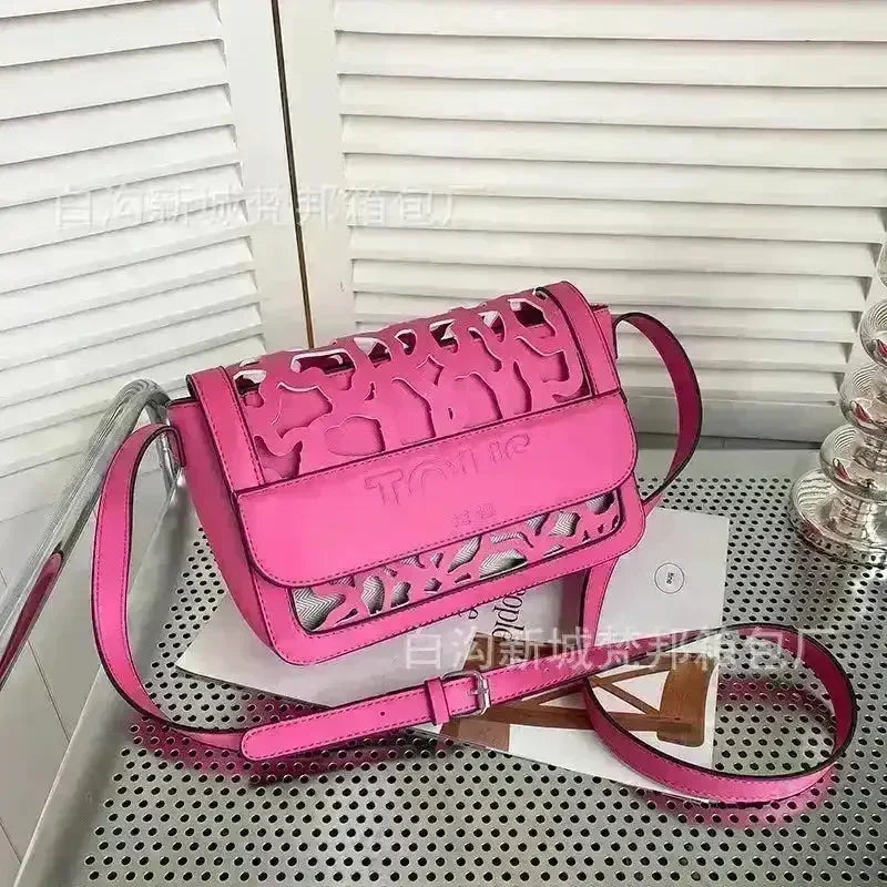 Hollowed-Out Tous Messenger Bag - Bear Hugs