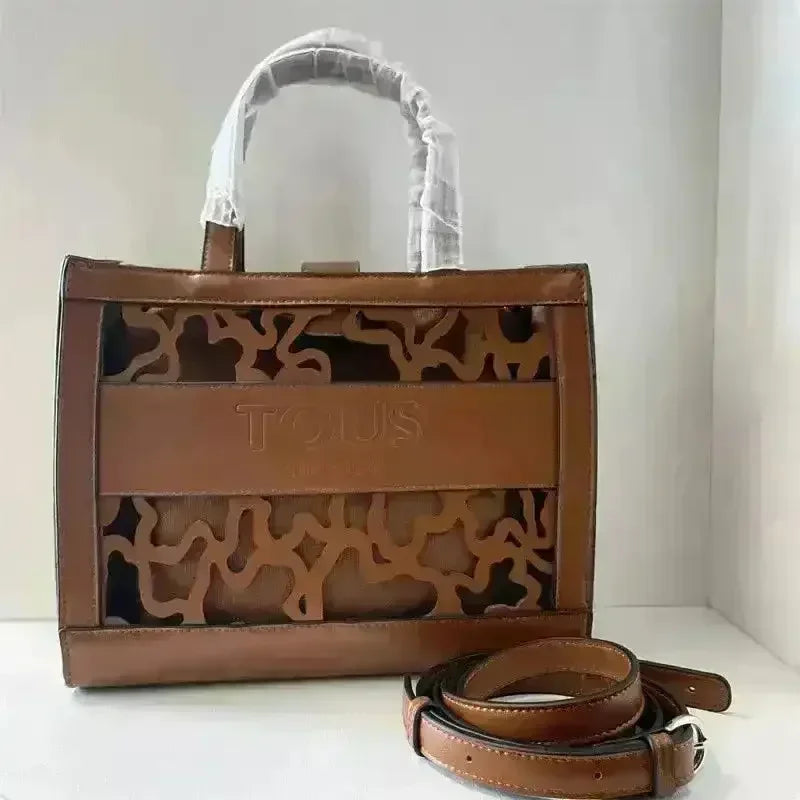 Hollowed-Out Tous Tote Bag - Bear Hugs