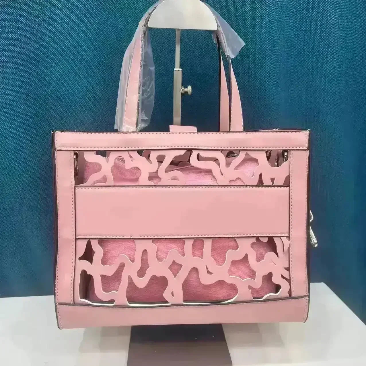 Hollowed-Out Tous Tote Bag - Bear Hugs