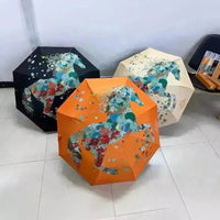 Horse Carriage Luxury Designer Umbrella - Bear Hugs