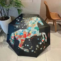 Horse Carriage Luxury Designer Umbrella - Bear Hugs
