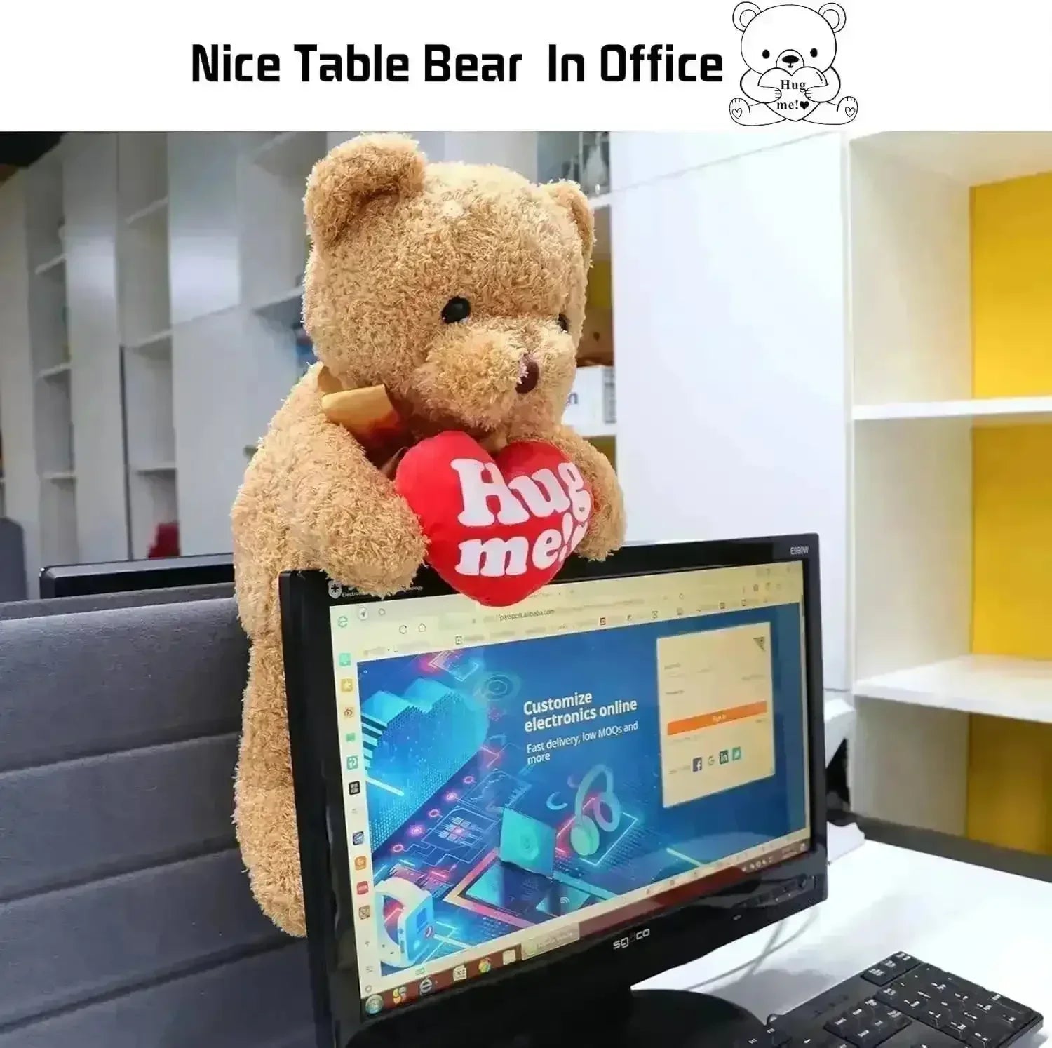 Hug Me Teddy Plushie (30 cm) - Bear Hugs