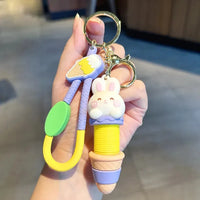 Ice Cream Bunny Expandable Keychain - Bear Hugs