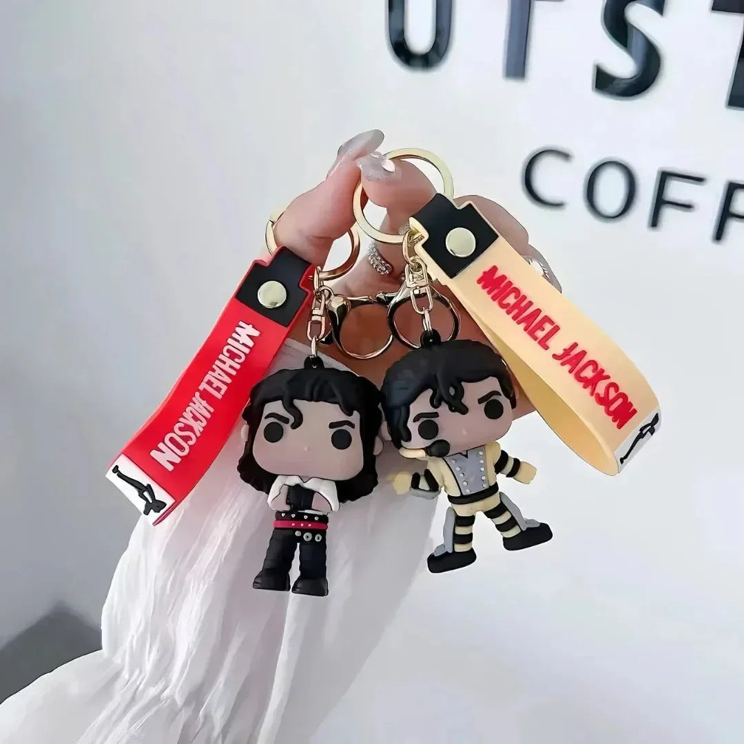 Iconic Michael Jackson 3D Keychain - Bear Hugs