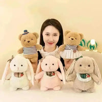 Ingbit Rabbit and Bitbear Plushies (25 cm) - Bear Hugs