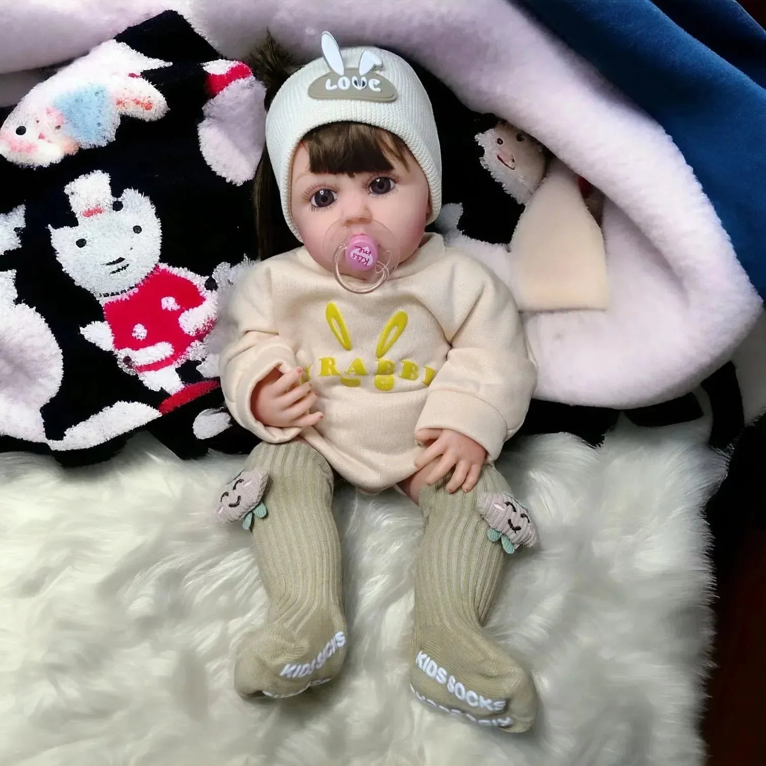 Interactive Baby Realistic Silicon Reborn Doll - Bear Hugs