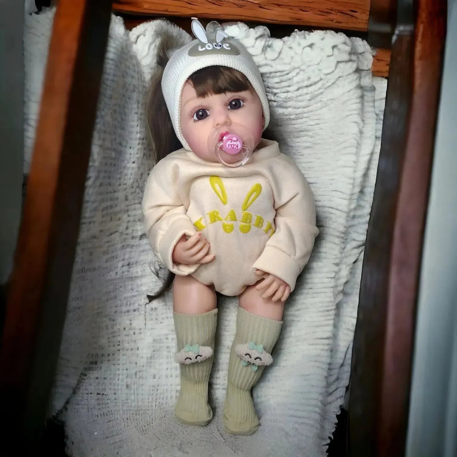 Interactive Baby Realistic Silicon Reborn Doll - Bear Hugs