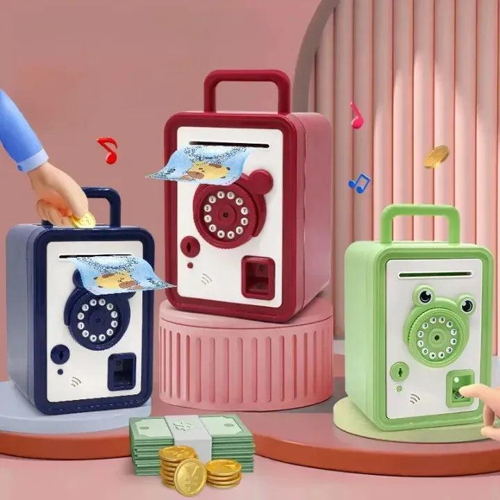 Interactive Fingerprint Locker Piggy Bank - Bear Hugs