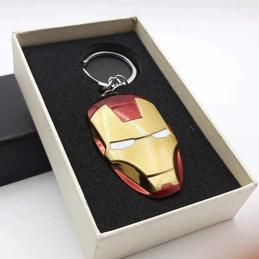 Iron Man Face Mask Metal Lighter Keychain - Bear Hugs