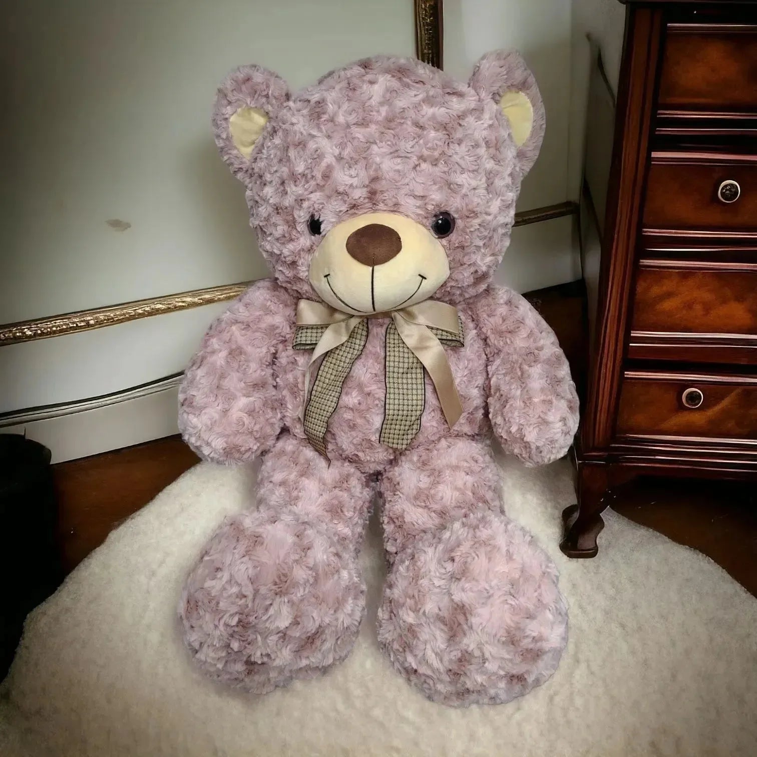 Jellycat Bow Bear Plush Toy (60 cm) - Bear Hugs
