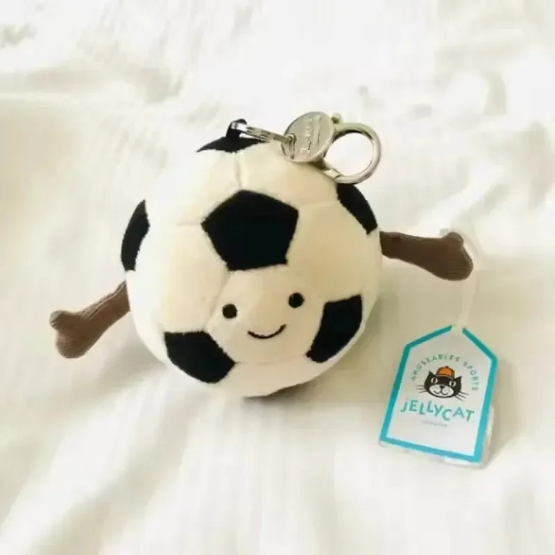Jellycat Happy Football Plush Keychain - Bear Hugs