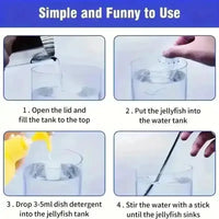 Jellyfish Aqua Tube Speaker Night Light - Bear Hugs