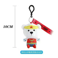 Justice League Superhero Bear Keychains - Bear Hugs