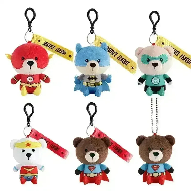 Justice League Superhero Bear Keychains - Bear Hugs