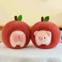 Kawaii Apple Pig Plush Toy (20 cm) - Bear Hugs