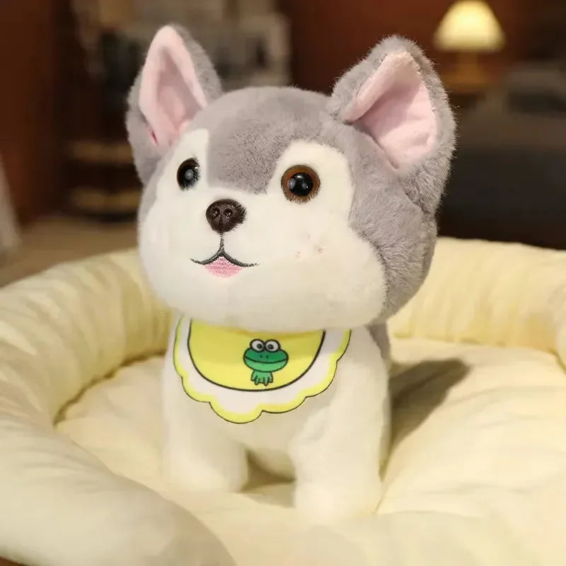 Kawaii Bib Husky Plush Toy (20 cm) - Bear Hugs